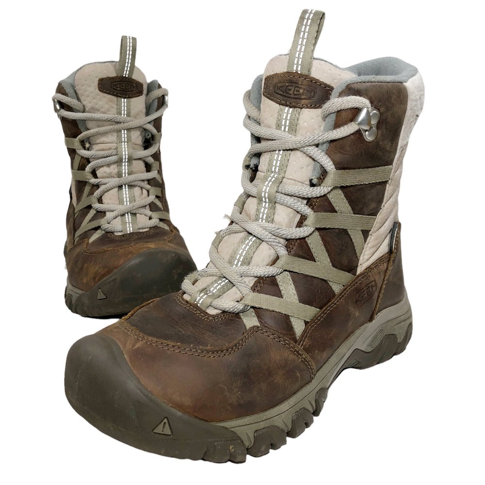 KEEN HooDoo III Leather Waterproof Winter Boots Women US 6, UK 3.5, EU 37